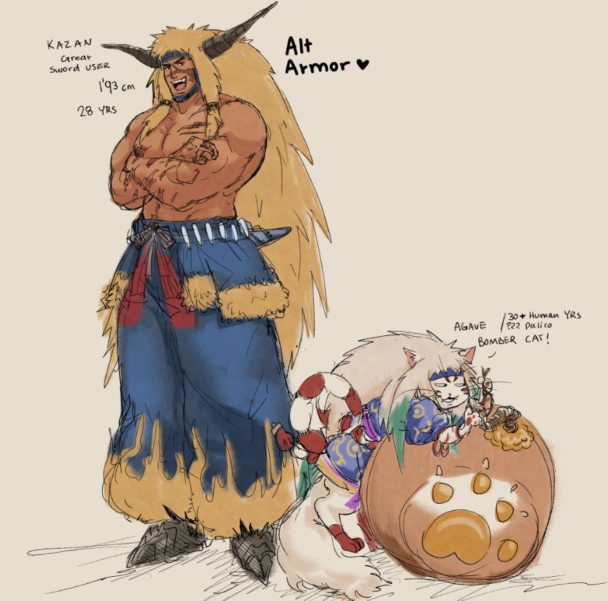 Kazan and Agave Concept Art for Alternative Armor