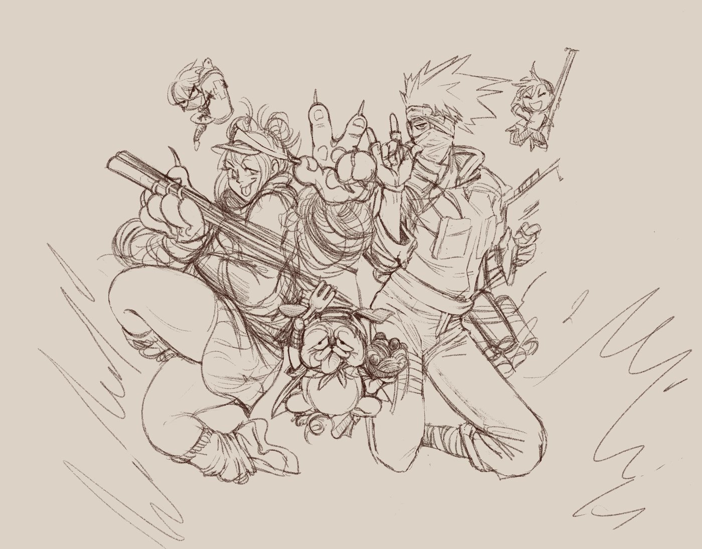 Lineart example - Birthday drawing