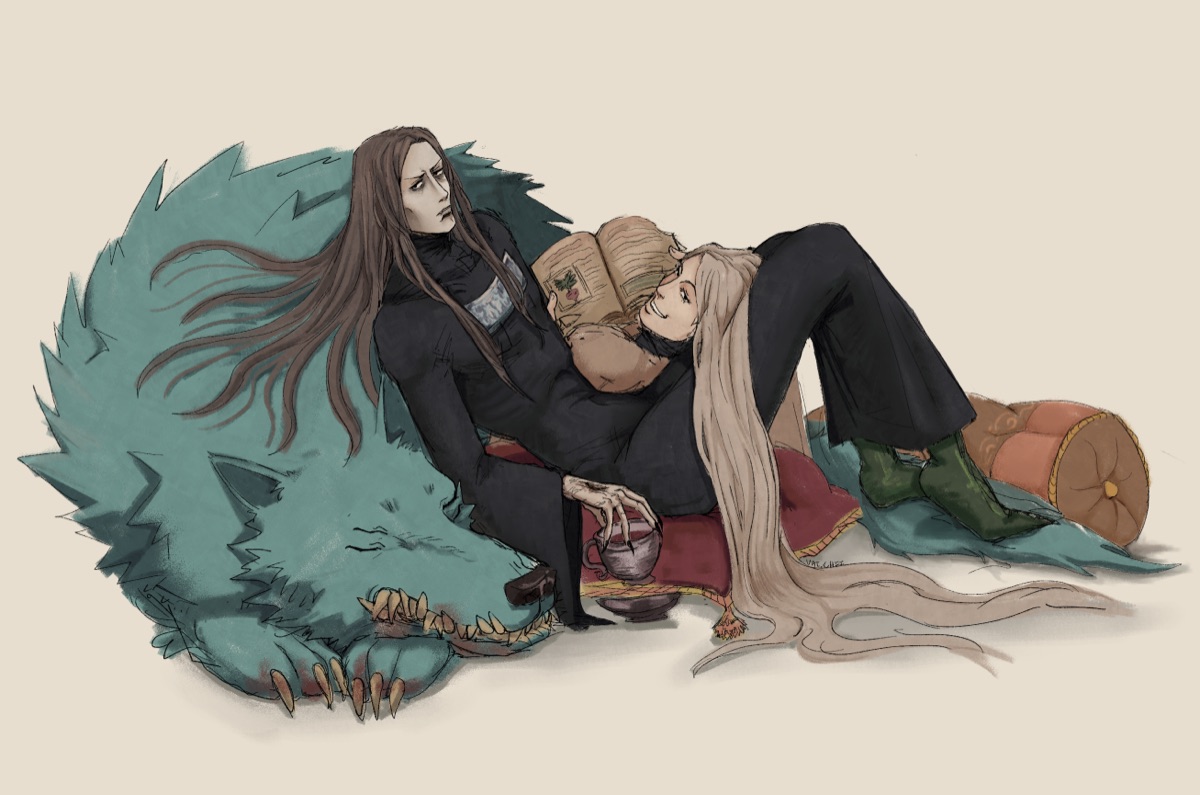 Fear and Hunger Enki, Nosramus and Moonless Illustration