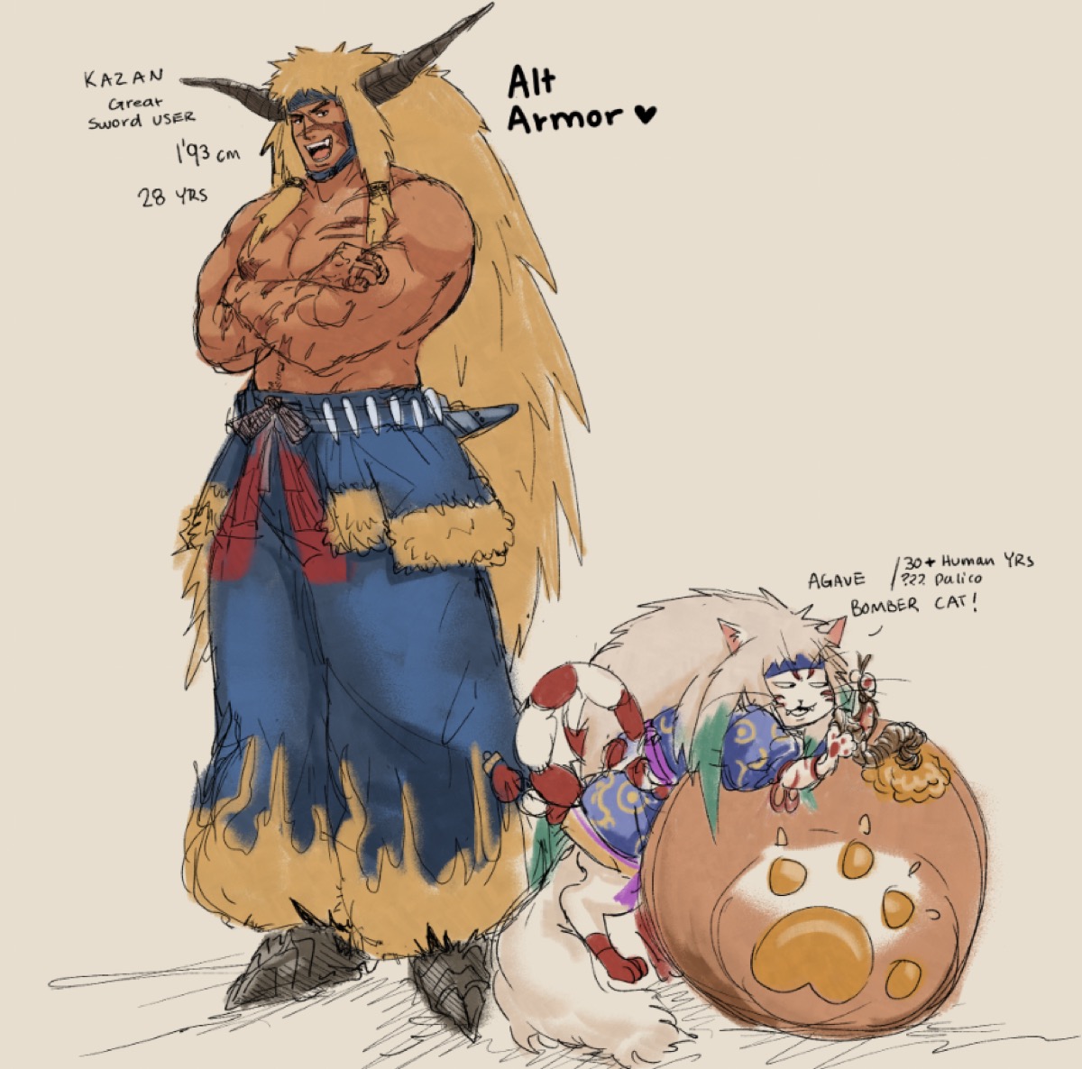 Kazan and Agave Concept Art for Alternative Armor