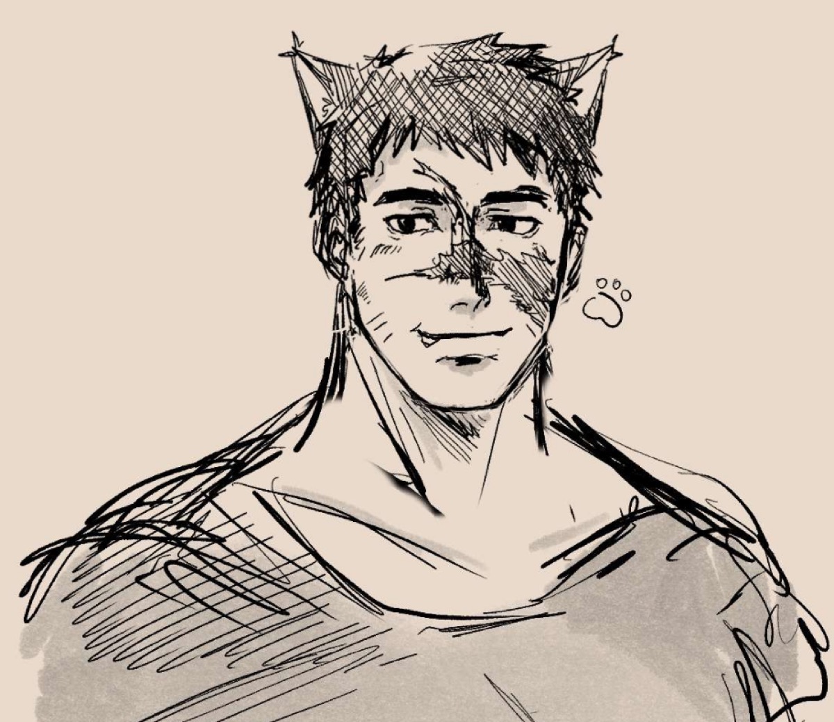 Kazan Headshot Sketch