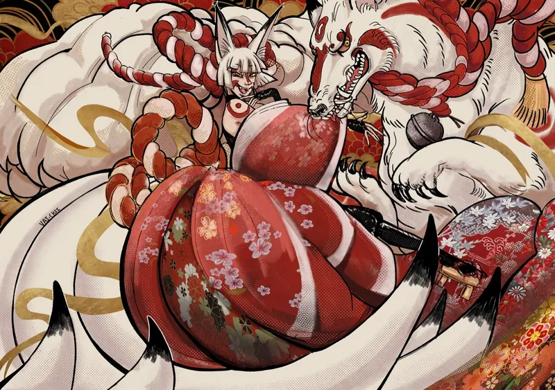 OC 'The Kitsune' Full Illustration