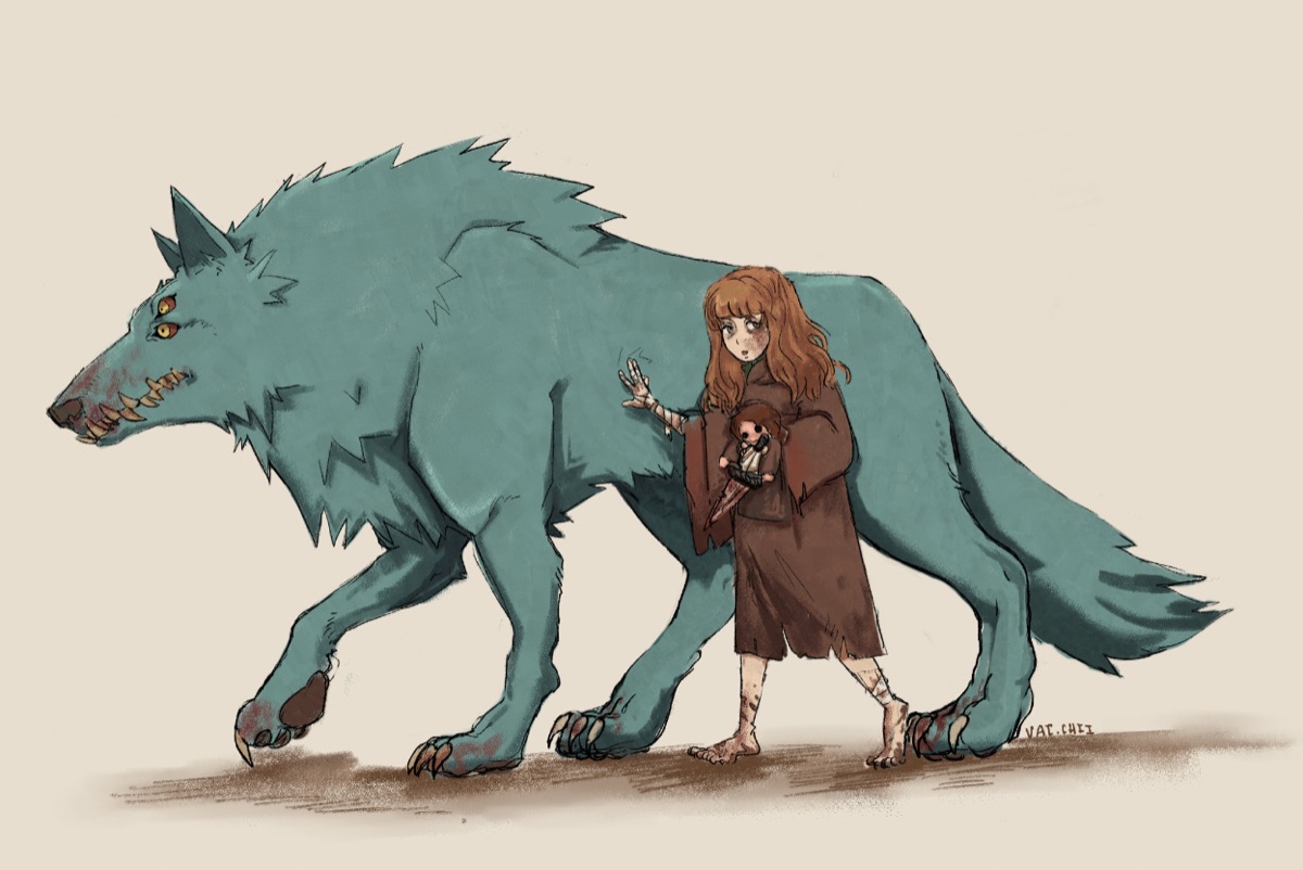 Moonless and Girl - Fear and Hunger Fanart