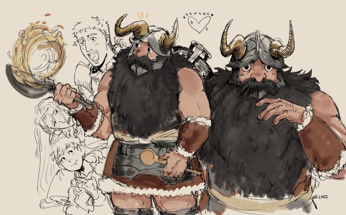 Senshi from Delicious in Dungeon Fanart